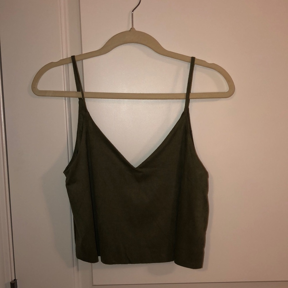 Suede Cropped Tank